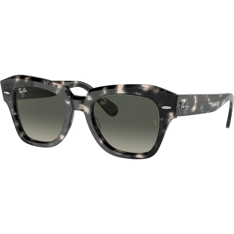 Ray-Ban RB2186 State Street - Occhiali da Sole Quadrati Acetato Tartaruga