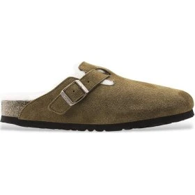 Birkenstock Boston Shearling Marrone - Calzata Stretta