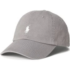 Polo Ralph Lauren Berretto in Panno Chino di Cotone Grigio