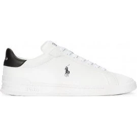 Scarpe Ralph Lauren Heritage Court Bianco Nero - 45