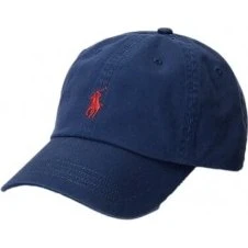 Polo Ralph Lauren Berretto in Cotone Chino Blu Navy