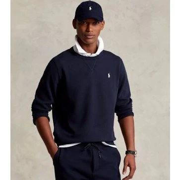 Felpa Ralph Lauren 30/1 Double Knt Blu Navy - XL