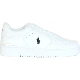 Ralph Lauren Masters Court - Sneakers in Pelle Bianche - 45