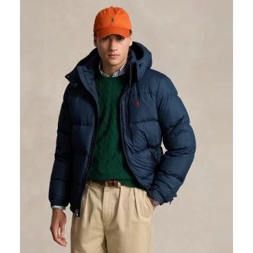 Polo Ralph Lauren Giacca Piumino Gorham Blu Navy - L