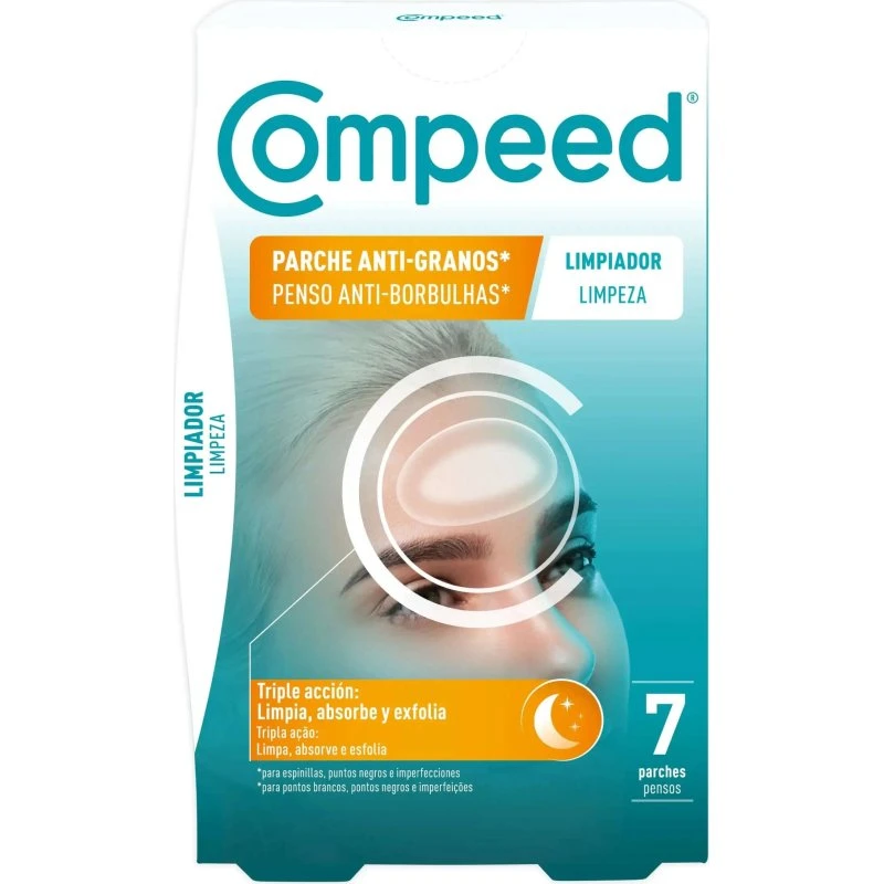 Compeed Cerotto Detergente Tripla Azione Anti-Grano - 7 Unità