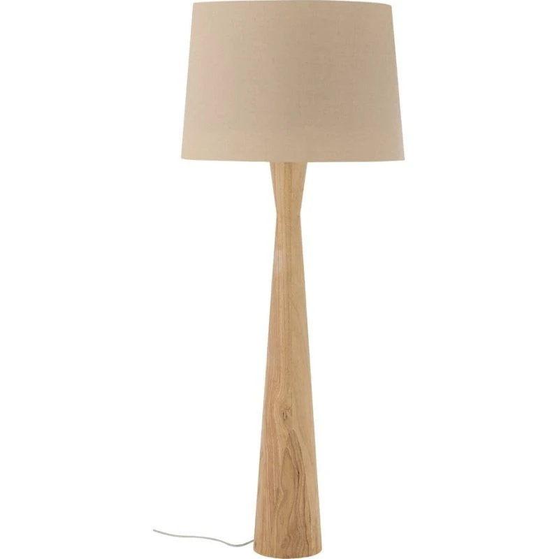 Bloomingville Leonor Lampada da Terra in Legno e Lino