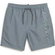 Superdry Costume da Bagno Uomo Ricamato Grigio M3010227A