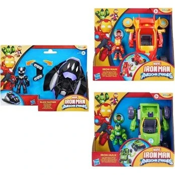 Hasbro Iron Man e Amici - Figura con Veicolo Trasformabile