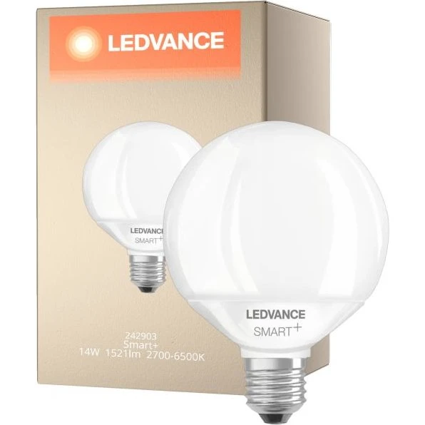 LEDVANCE Smart+ Lampada G95 E27 14W 2700-6500K