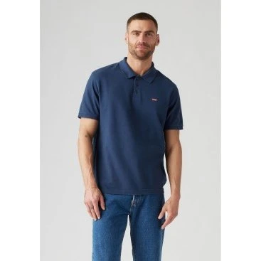 Levi's Polo Uomo in Cotone Piqué Blu Navy