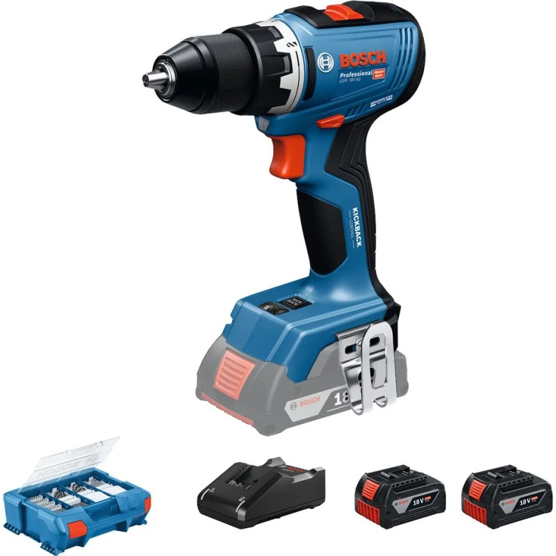 Bosch GSR 18V-65 Trapano Avvitatore 18V 2x4,0Ah