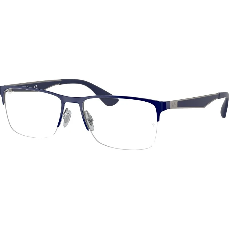 Ray-Ban RX6335 2947 Montatura da Vista Metallo Blu Squadrata