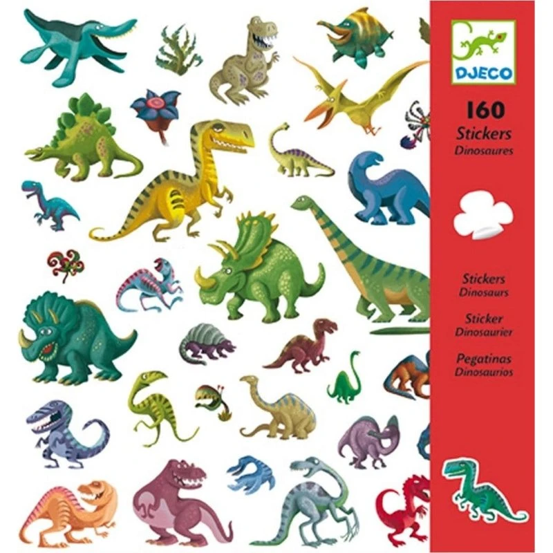 Djeco Adesivi Dinosauri 160 pz
