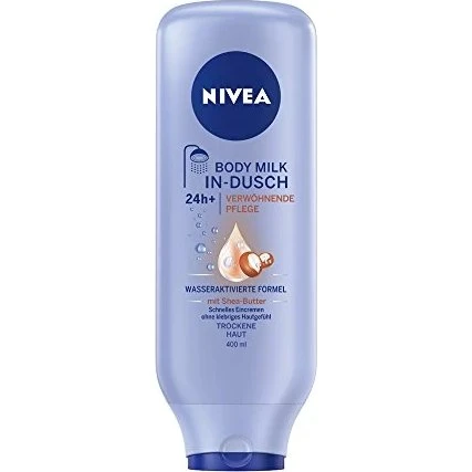 NIVEA Lozione Corpo Idratante da Doccia 400 ml con Burro di Karité