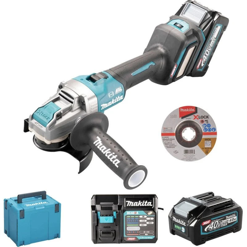 Makita GA041GM201 Smerigliatrice Angolare 40V 4Ah