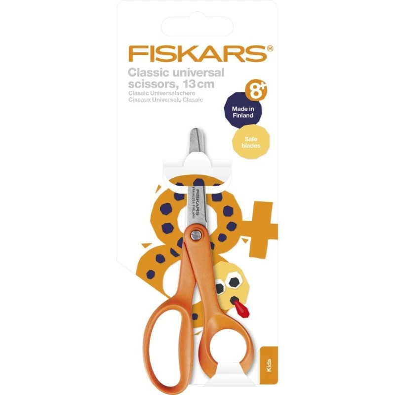 Fiskars Forbici Universali 13 cm per Bambini Destrori