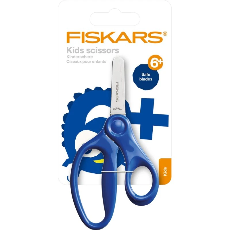 Fiskars Forbici Bambini Punta Rotonda 13 cm Blu
