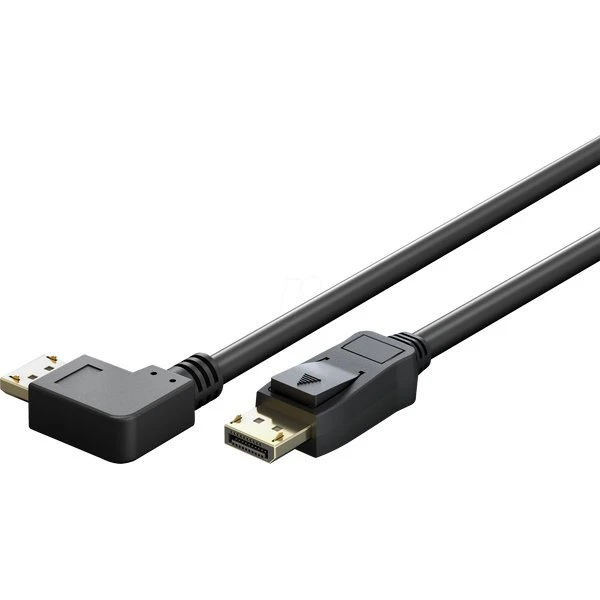 goobay 77052 Cavo DisplayPort 2.1 1m 8K 144Hz Angolo 90°