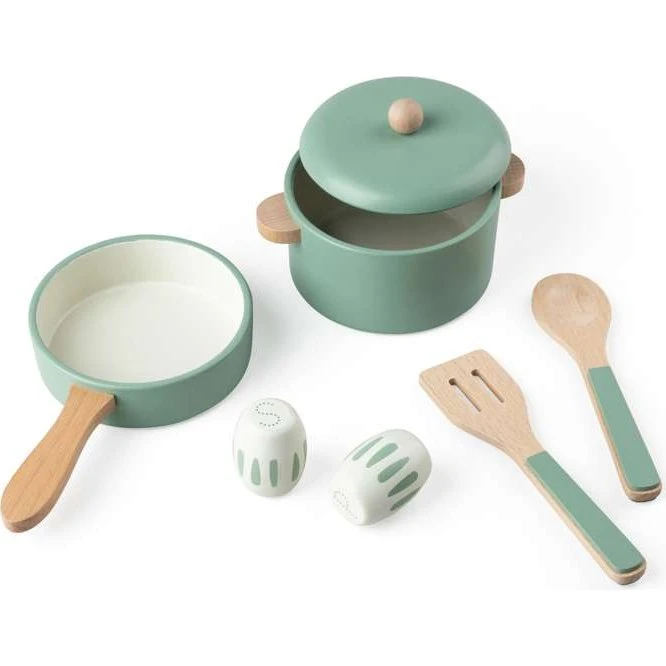 Sebra Set Pentola e Padelle in Legno