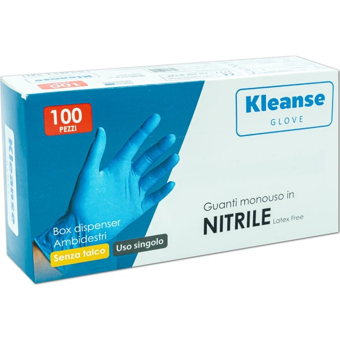 EKO GUANTI NITRILE MONOUSO BLU L 100 PEZZI