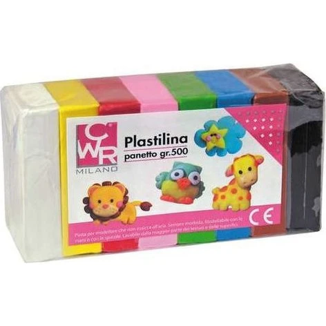 DECO Plastilina 500g Assortiti 10 Colori