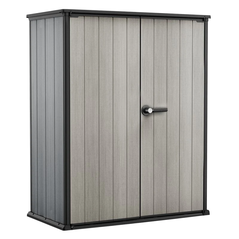 Keter High Store Armadio Porta Attrezzi 140x170,4x73,6 cm Grigio