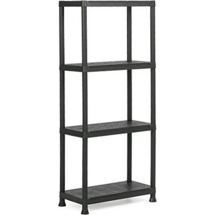 Keter Scaffale Plus 60 4 Ripiani Nero 60x30x135 cm
