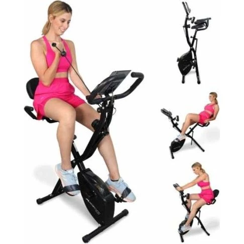 EVEREST Cyclette Pieghevole 8 Resistenze Schermo LCD