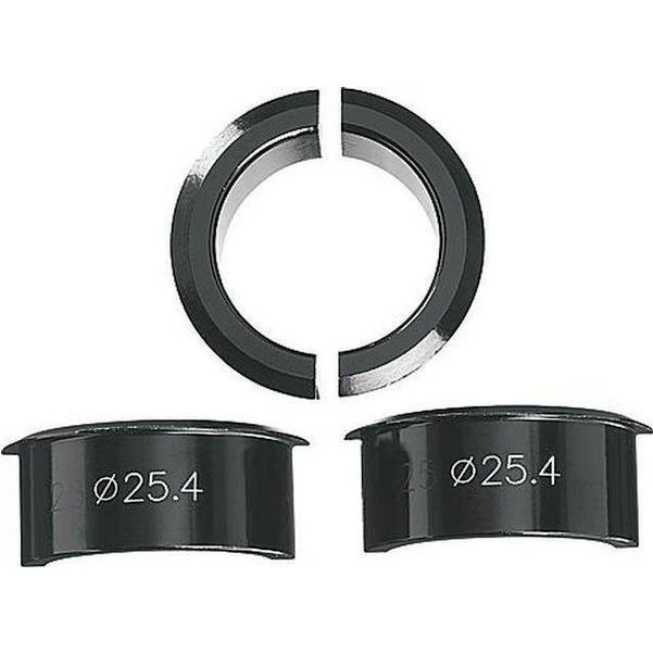 XTASY Adattatori Manubrio 31,8-25,4 mm Nero