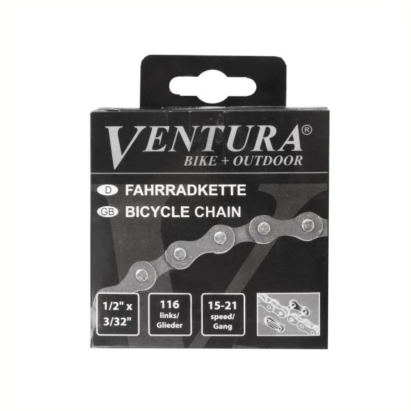 Ventura Catena Bici 6/7V 116L Nero/Marrone