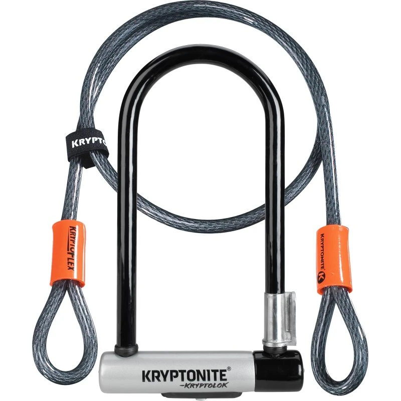 Kryptonite KryptoLok Standard + Flex Cable 4'