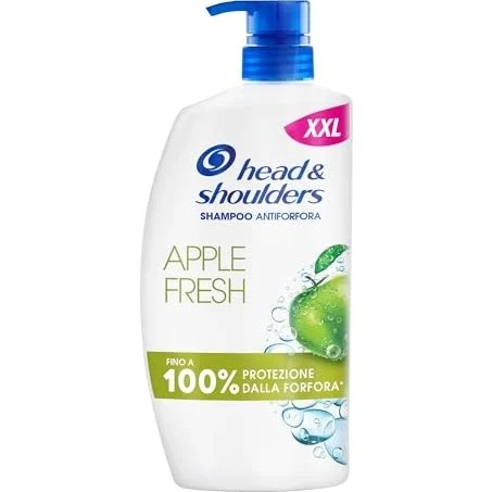 Head & Shoulders Shampoo Antiforfora Apple Fresh 1000ml con Dosatore