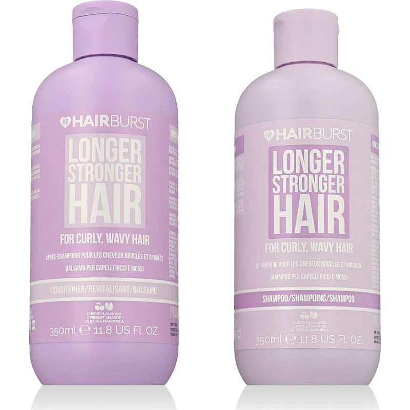 Hairburst Curly & Wavy Hair Bundle - Shampoo 350ml + Conditioner 350ml