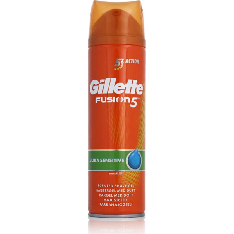 Gillette Fusion5 Ultra Sensitive Gel Da Barba 200 ml