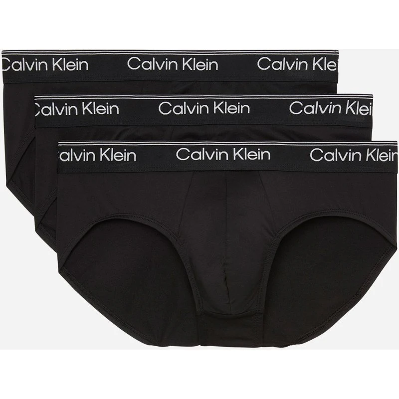 Calvin Klein Slip Hip Brief Nero 3Pack M
