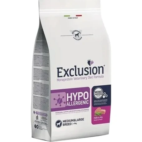 Exclusion Hypoallergenic Medium/Large Maiale & Piselli