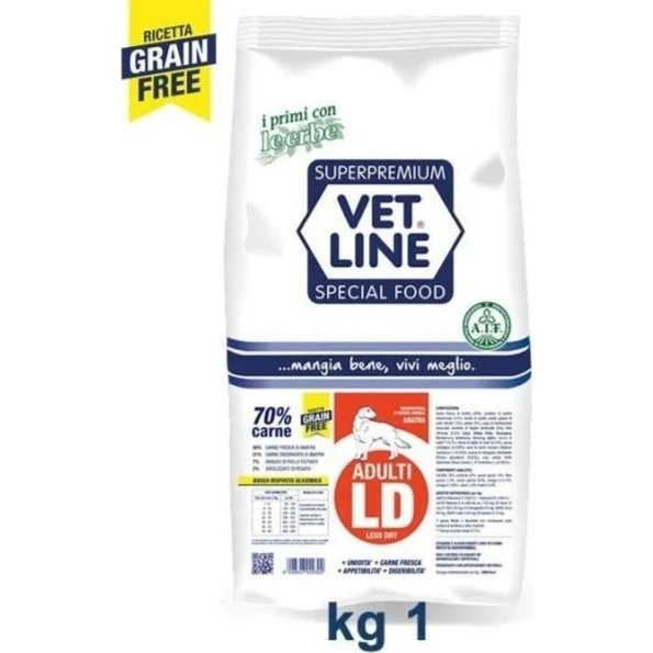 Vet Line Adulti LD Anatra 12kg