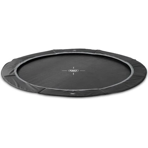 EXIT InTerra Trampolino a Livello del Suolo 366cm Nero