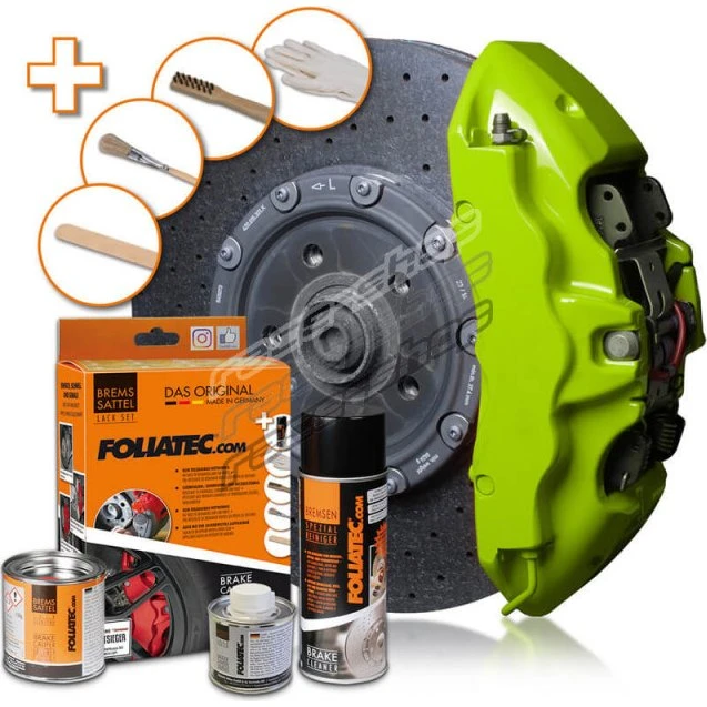 Foliatec® Remklauwverf Set Toxic Green - 3 Componenten