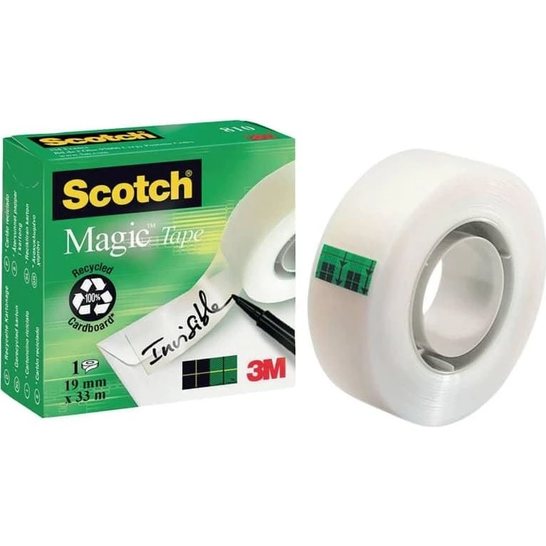 Scotch Magic 810 Nastro Adesivo 19 mm x 25m + 5m Gratis