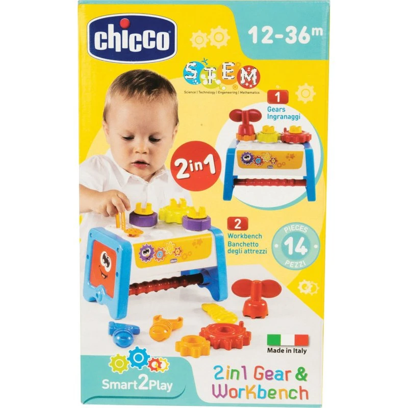 Chicco Gioco 2 in 1 Cassetta Degli Attrezzi