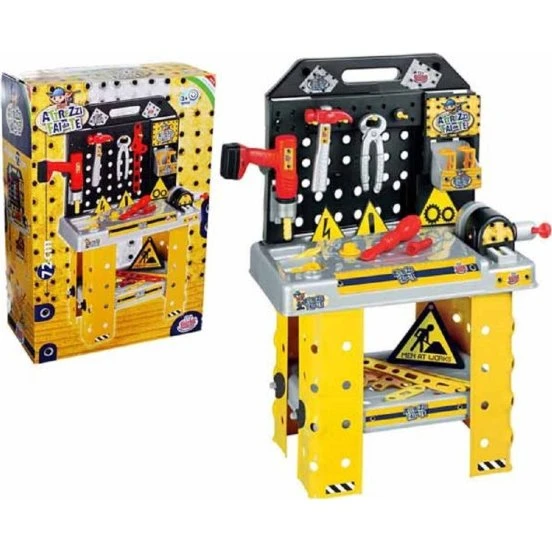 Banco di Lavoro Fai Da Te 74 cm con Accessori per Bambini