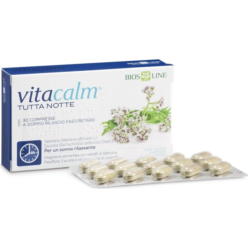 Biosline Vitacalm Tutta Notte 30 Compresse