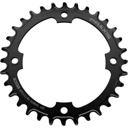Praxis E-Anello Corona 34T 104mm Acciaio Nero