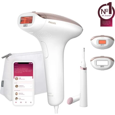 Philips Lumea Advanced BRI921/00 Epilatore IPL Rosa/Bianco