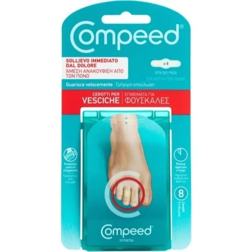 Compeed Cerotti Vesciche Dita Piedi 8 Pezzi