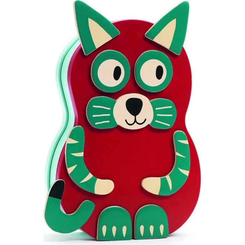 Djeco Puzzle Magnetico Animali Divertenti