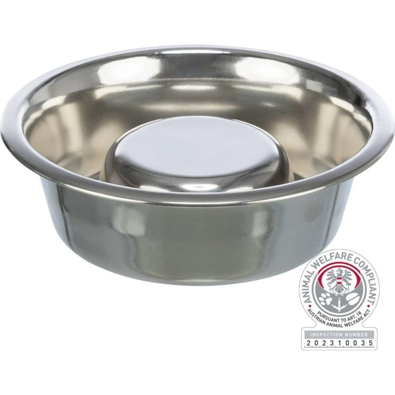 Trixie Ciotola in Acciaio Inox Antingozzamento 0,6L/1,1L/1,5L
