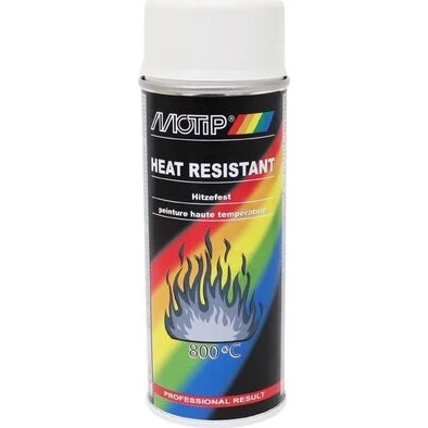 Motip Vernice Spray Bianca 400ml Resistenze al Calore 800°C