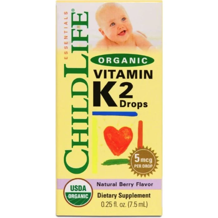 ChildLife Essentials Vitamina K2 Gocce Biologiche Frutti di Bosco